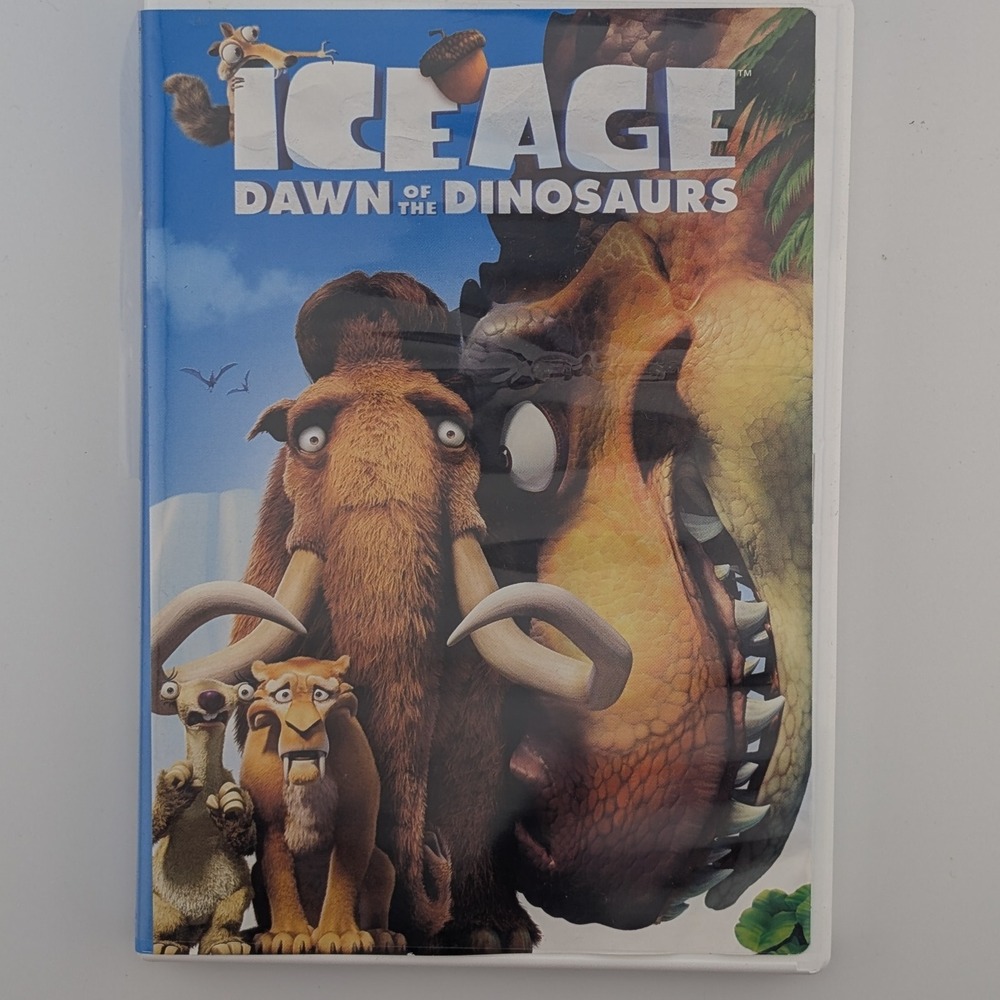Ice Age Dawn of the Dinosaurs DVD Animated Family Movie Kids Adventure Film